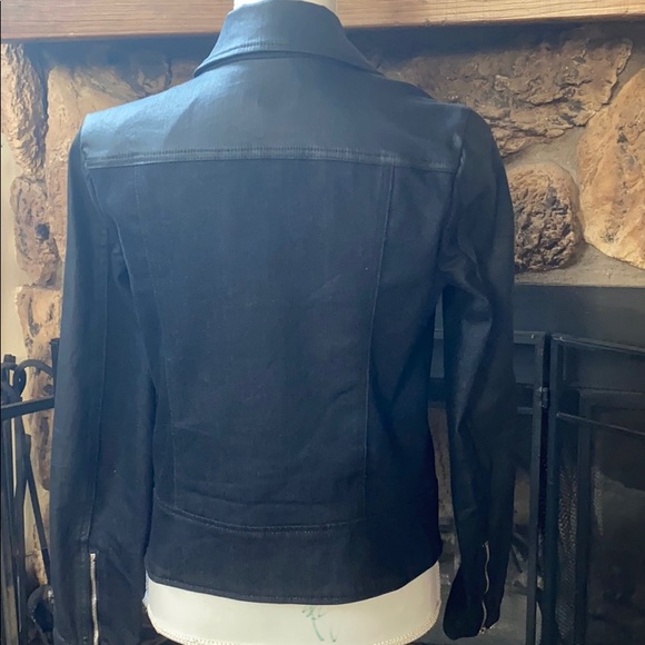 (Sold) 7 For All Mankind Mixed-Fabric Moto Jacket - Picture 10 of 11
